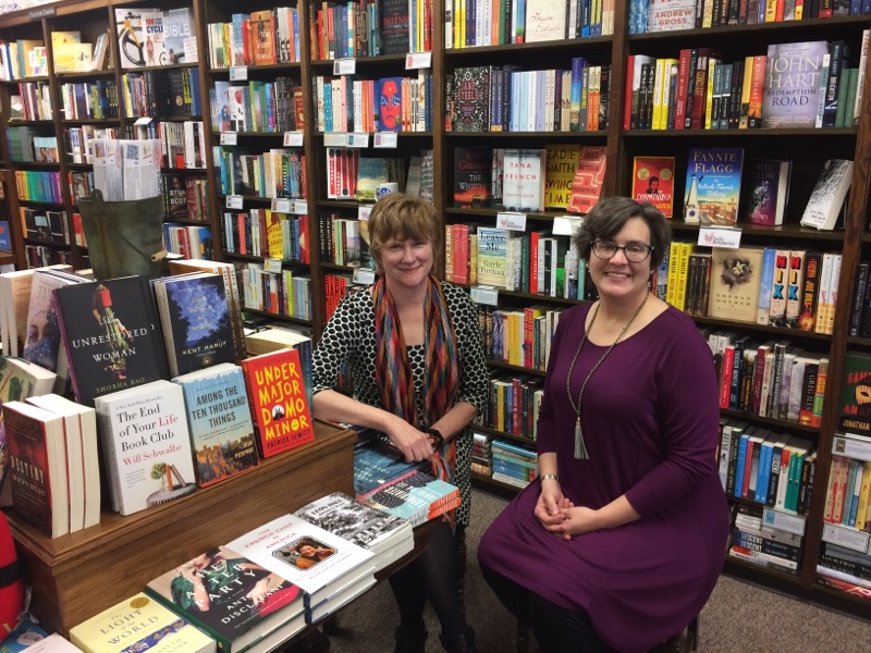 Blue Willow Bookshop's Valerie Koehler and Cathy Berner