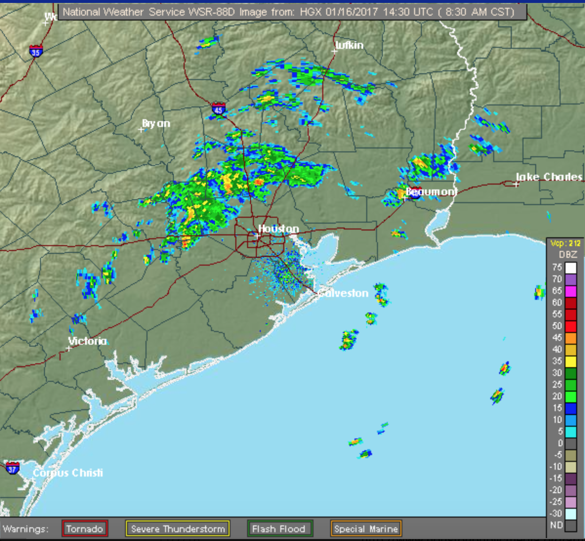 Tornado Warning Issued For Portions of Harris Fort Bend and