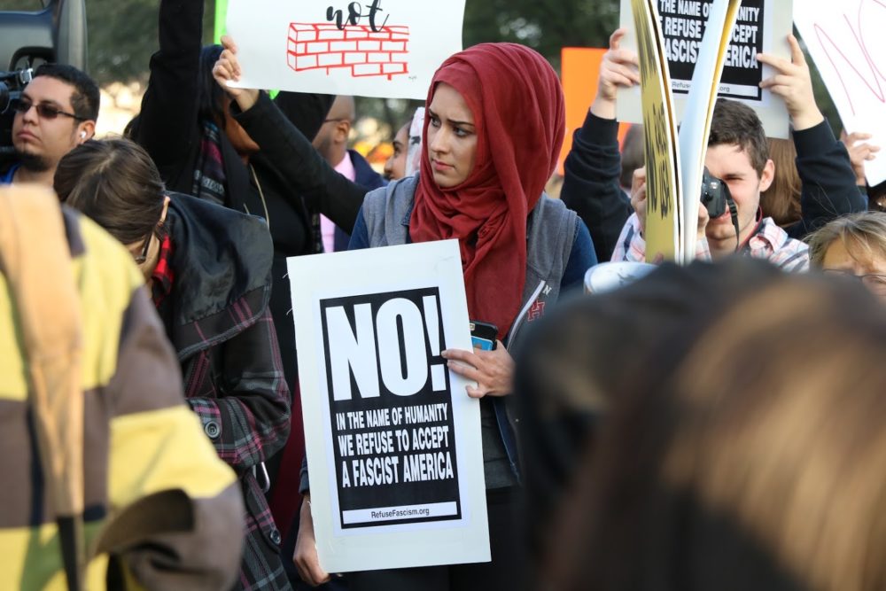 Minority Organizations Protest Trump’s, Abbott’s Policies at Galleria ...