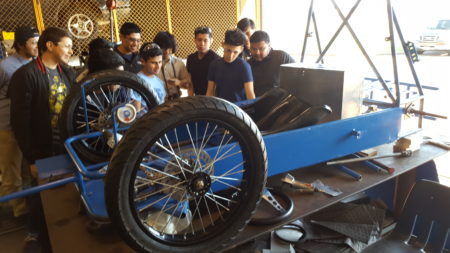 Students designed and fabricated their vehicle for the