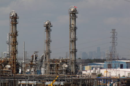 A chemical plant east of Houston.