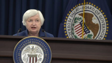 Federal Reserve Chair Janet Yellen speaks during a news conference in Washington, D.C., on Wednesday.