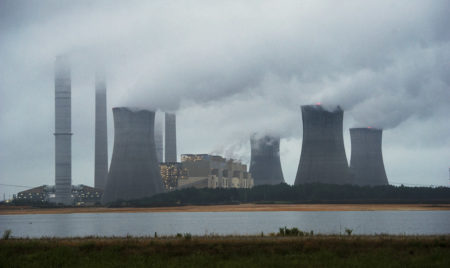 The coal-fired Plant Scherer operates in June 2014 in Juliette, Ga.