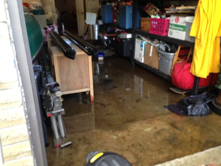 The Pearland home of Michelle Maynor and David Lauritsen got almost three inches of rain in just one hour.