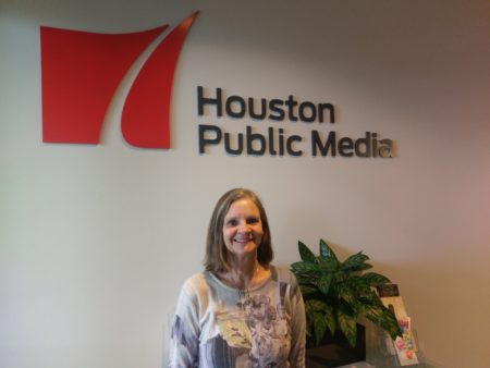 Kristi Beer visits Houston Public Media to record her poem, "Snapshot."