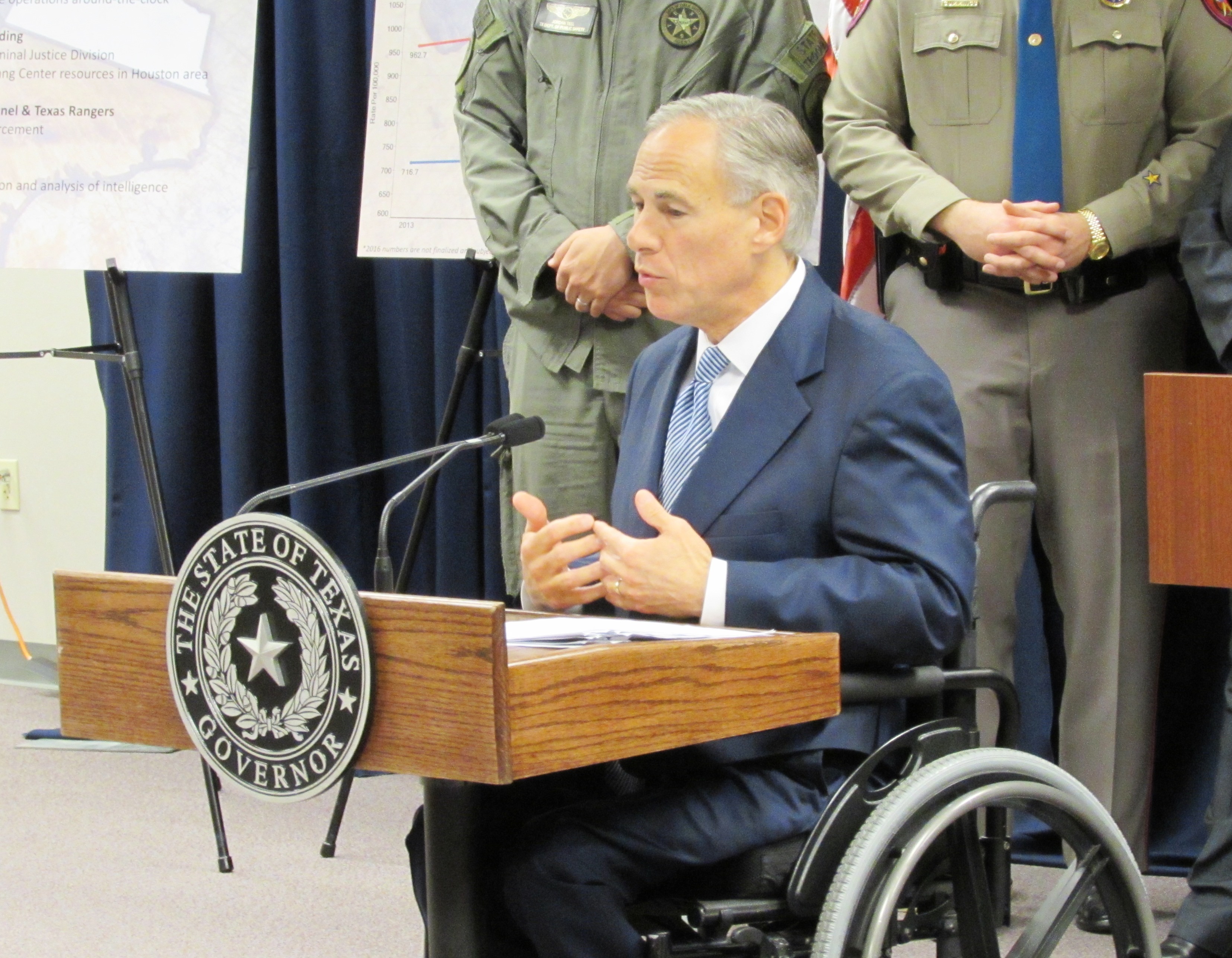 Greg Abbott - Thanks to these Texas Rangers and Dept. of Public