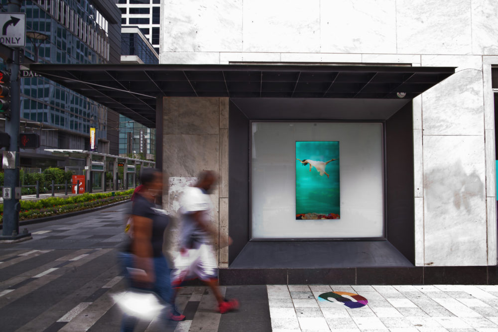 Sidewalk Cinema - Color Play, installation view