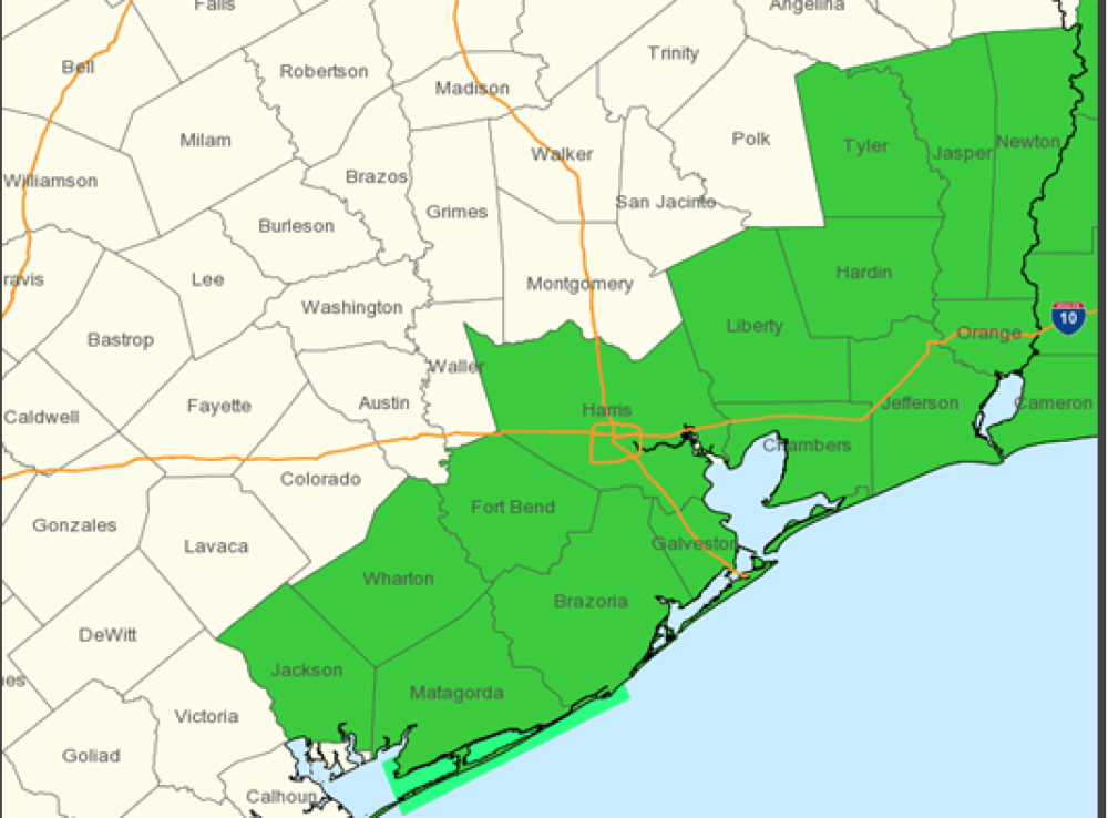 Tornado Warning For Galveston, Flash Flood Watch In Effect For Houston ...