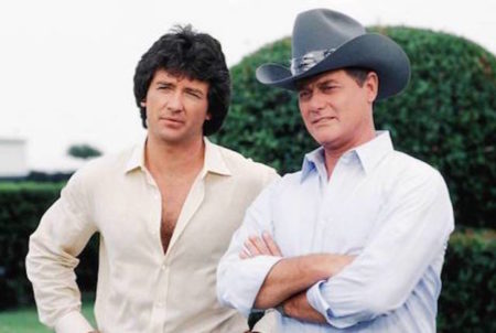 Bobby and J.R. Ewing (still from "Dallas")