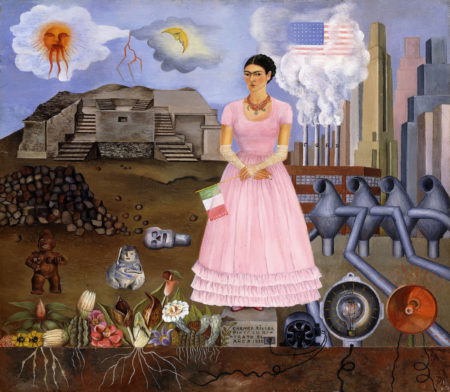 Frida Kahlo, Self Portrait on the Border between Mexico and the United States of America, 1932 (oil on tin)