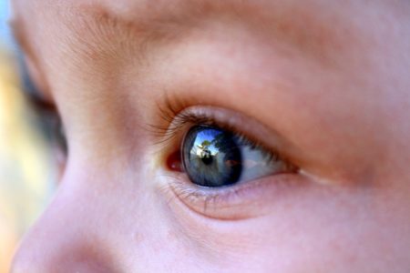 child's eye