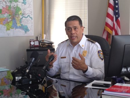 HFD Chief Samuel Peña emphasizes that improving fire safety inspections in Houston will entail using a new risk-based model and a modern records management system.