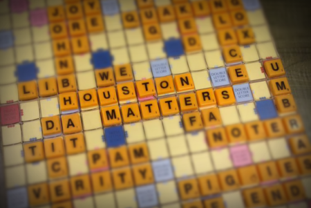 Scrabble Board Houston Matters