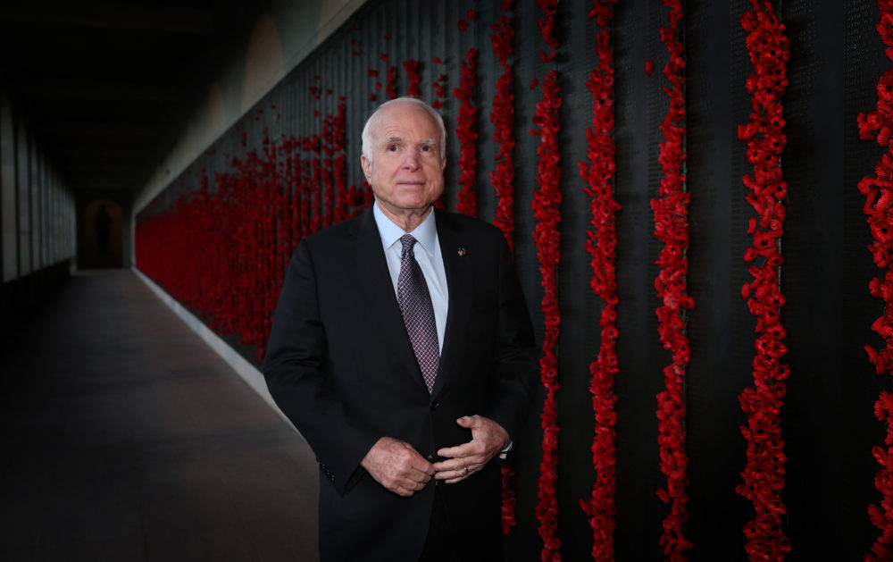 Sen. John McCain, R-Ariz., at the Australian War Memorial in Canberra, Australia, in May.