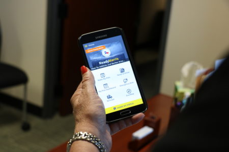 The Ready Harris app provides Harris County residents with information about how to prepare to survive during emergencies and natural disasters, such as hurricanes.