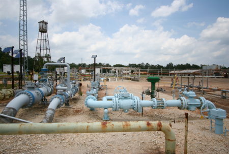 A natural gas processing facility in Montgomery County, TX.