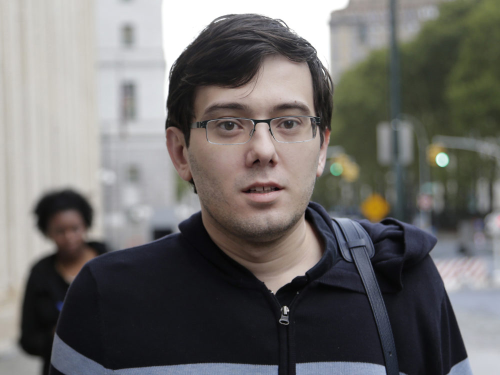 Martin Shkreli arriving at federal court in New York on Friday.