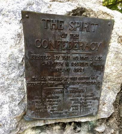 Spirit of the Confederacy Plaque