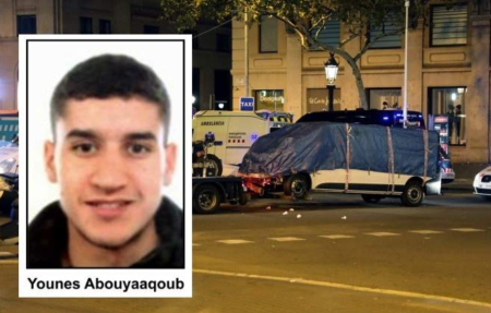The alleged perpetrator of the Barcelona bombing, Younes Abouyaaqoub.