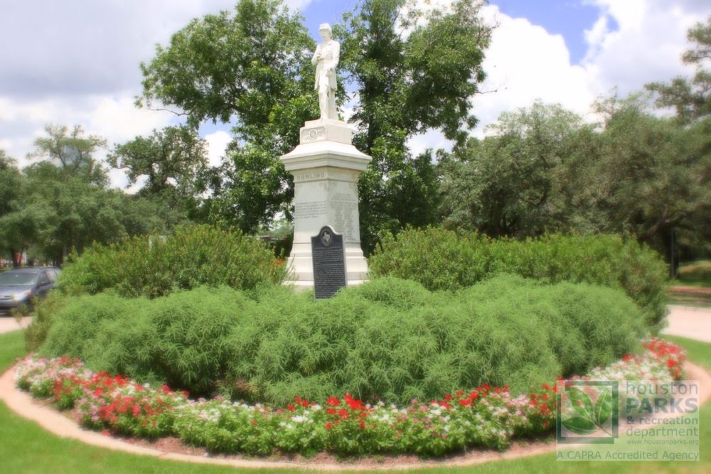 Statue of Dick Dowling in Hermann Park