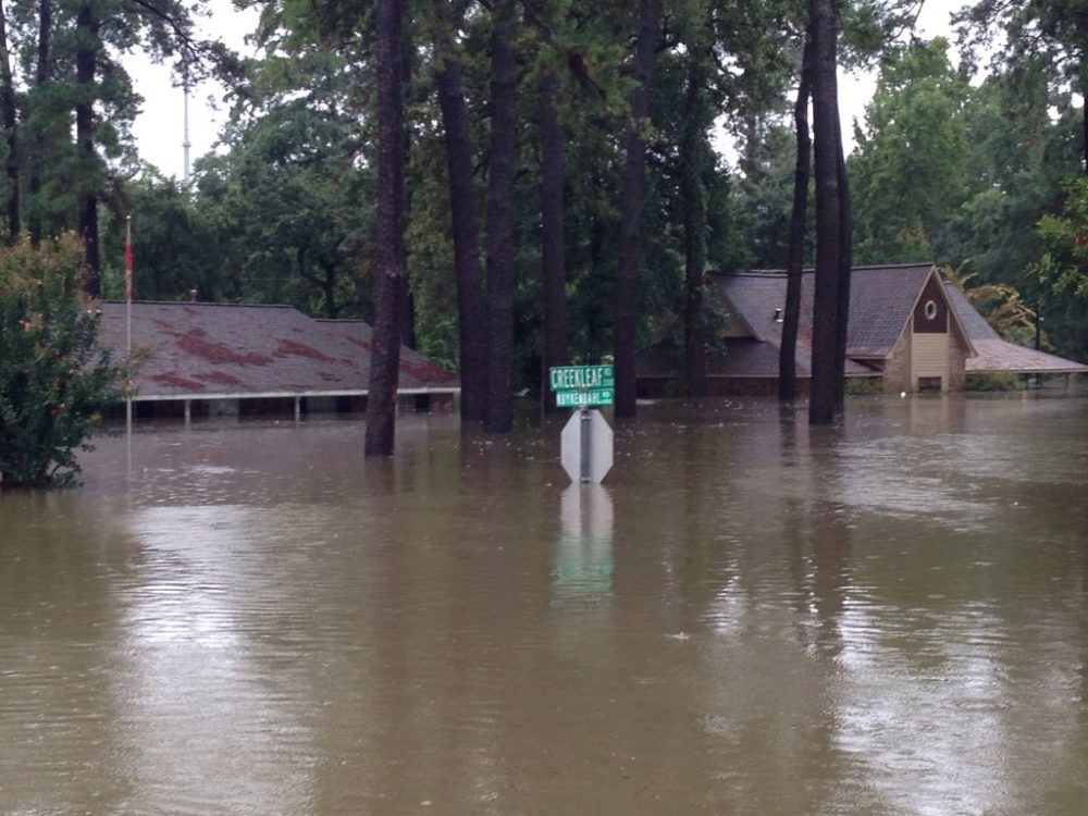 Flooded street near Cypress Creek in Houston on Aug. 29, 2017.