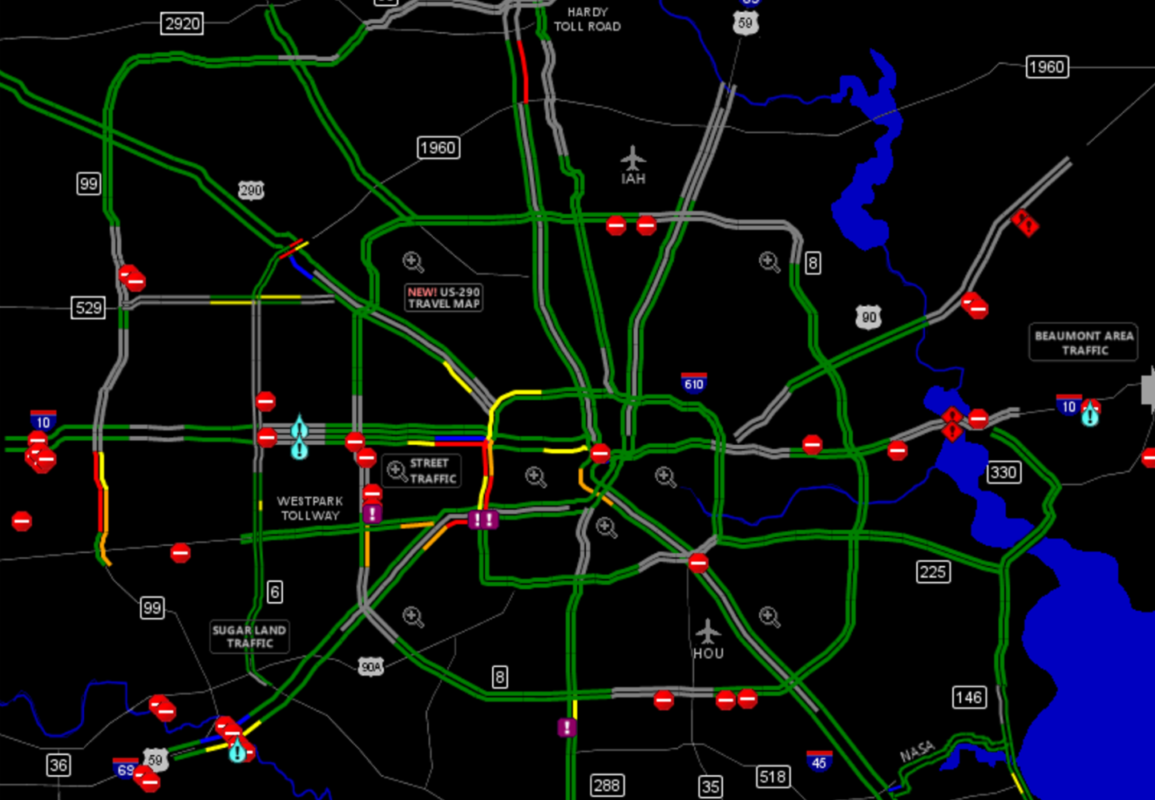 UPDATED: Latest Road Closures And Conditions For The Houston Area ...