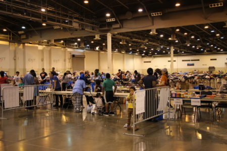 The "shop" for donated goods at the NRG shelter