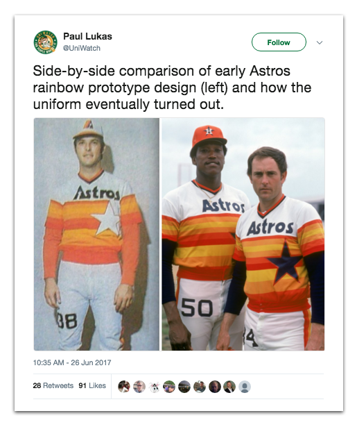 astros past uniforms