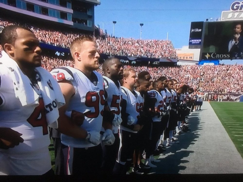 Texans' J.J. Watt: Taking a knee isn't about disrespecting flag