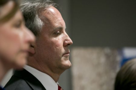 Texas Attorney General Ken Paxton during a news conference on Jan. 12, 2017.