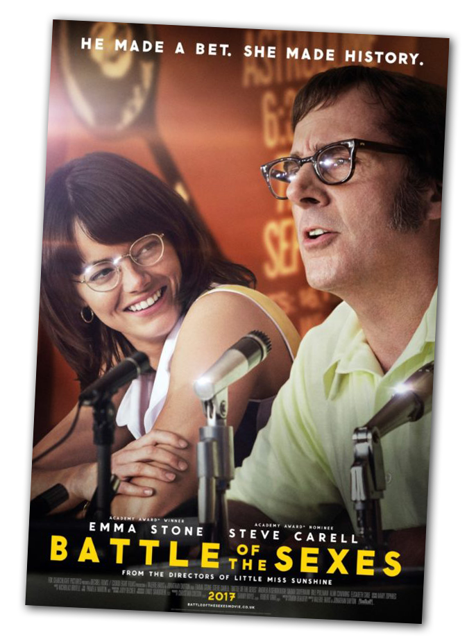 Then and now: 'Battle of the Sexes' scenes from the movie and real