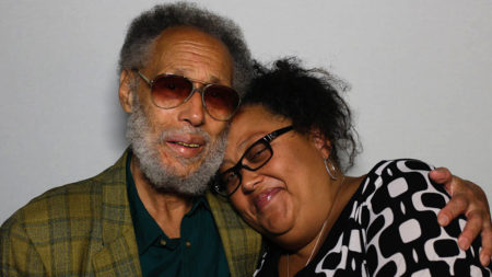 Ronald Clark, 83, and his daughter, Jamilah, 47, at StoryCorps in New York City.