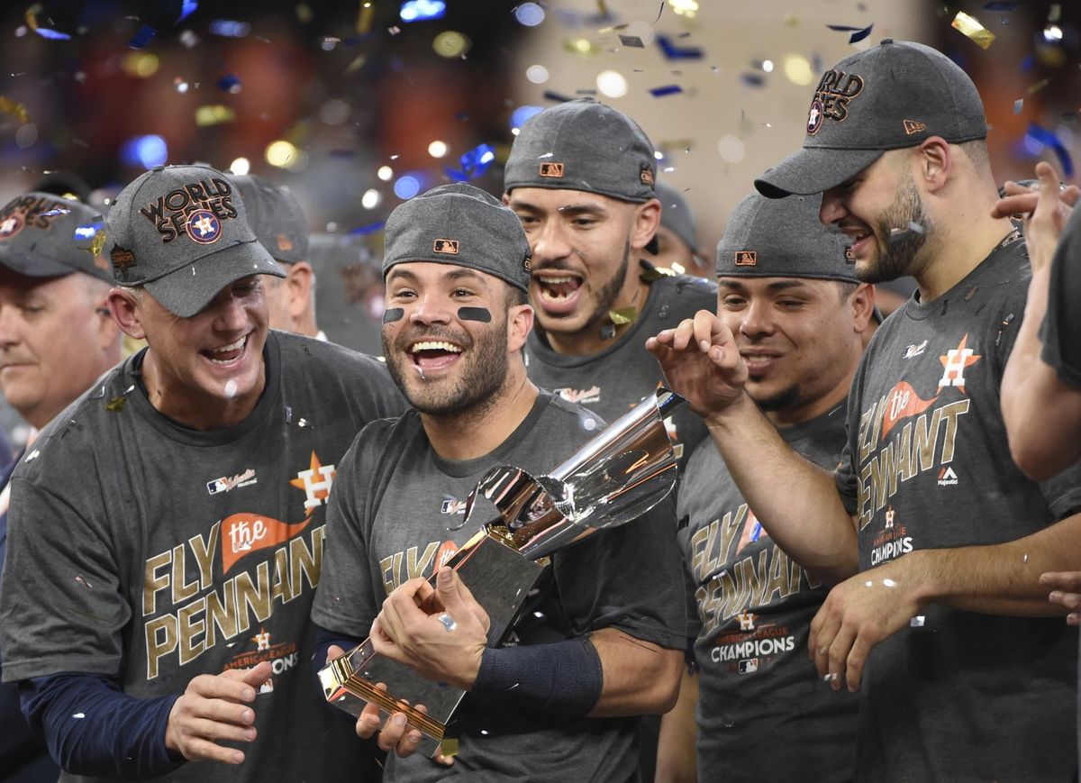 The Houston Astros celebrate 2019 American League Pennant, Altuve