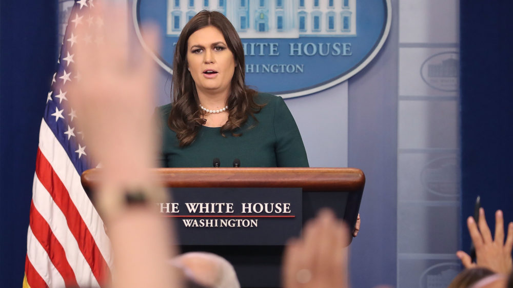 White House press secretary Sarah Huckabee Sanders has helped pitch the idea that the Republican tax overhaul plan would generate a "raise" for the average American family, though that is disputed.