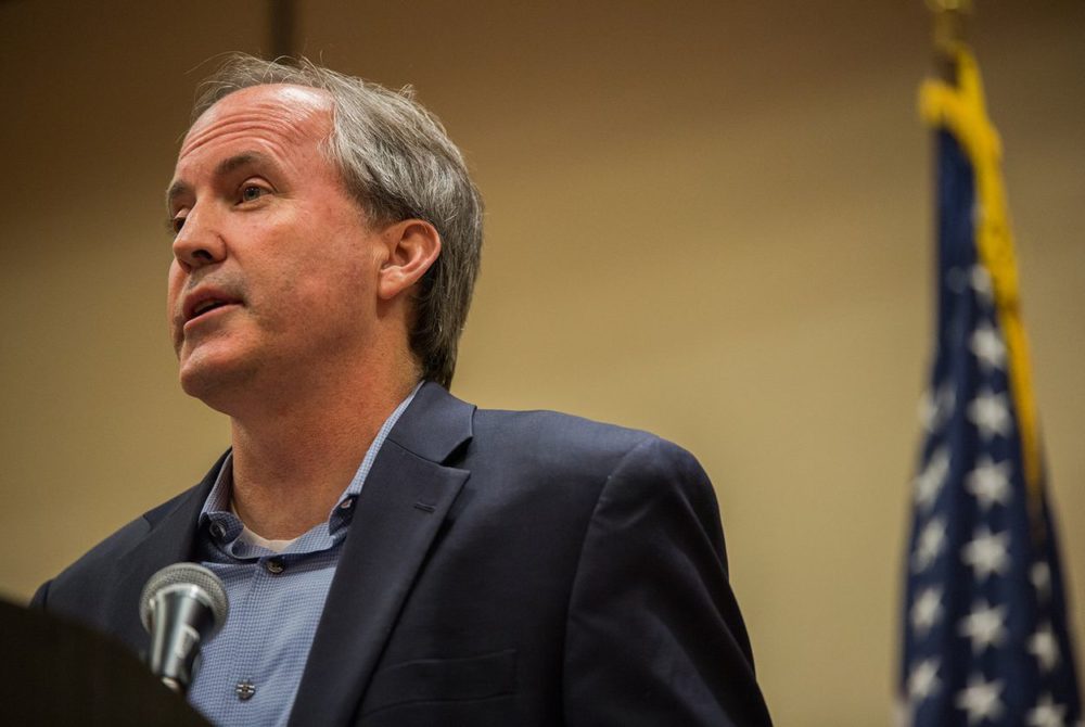 Ken Paxton speaks at the Texas State Rifle Association General Meeting in Round Rock on Feb. 25, 2017