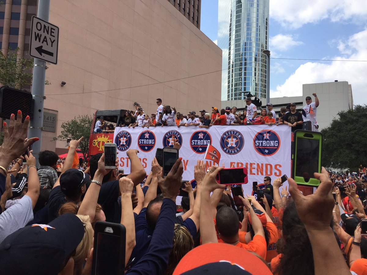 Houston Wild With Joy At Astros Championship Parade – Houston