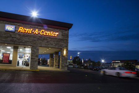 A Rent-A-Center in Newport News, Virginia on Sept. 22, 2017.