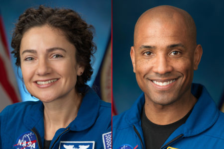 Astronauts Jessica Meir and Victor Glover
