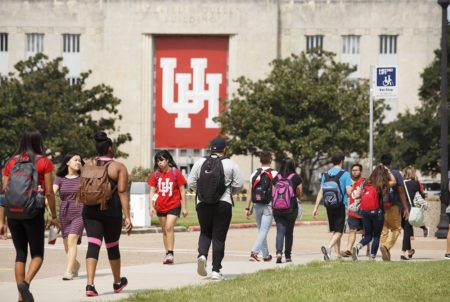 University of Houston students on campus on Tuesday, Sept. 5, 2017.