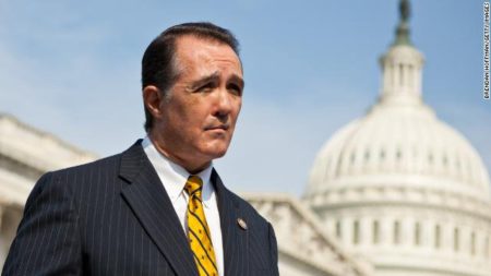 GOP Rep. Trent Franks, who had said he would resign in January following allegations of sexual harassment, says his wife has been hospitalized and he will resign today.