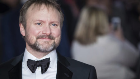 Director Rian Johnson says Luke Skywalker was his favorite Star Wars character growing up. He's pictured here at the Dec. 12 London premiere of The Last Jedi.