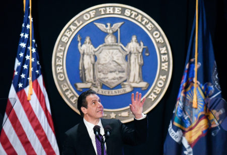 In his State of the State address this week, New York Gov. Andrew Cuomo, a Democrat, said the new GOP tax bill is "unconstitutional" and unfairly targets blue states like his. He plans to sue the federal government over it.