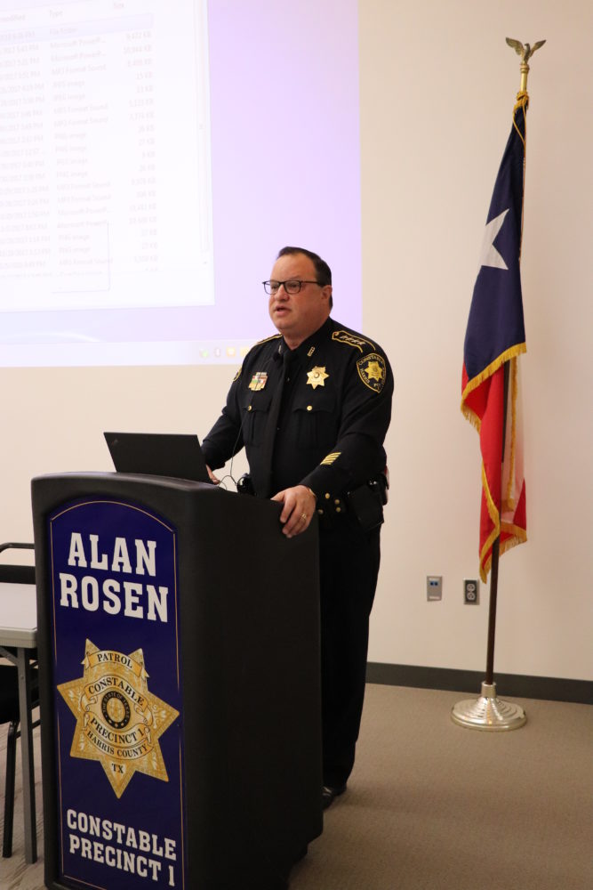 Alan Rosen, constable for Harris County Precinct One, says the purpose of the symposium is networking, collaborating and discussing best practices when it comes to fighting the criminal activities perpetrated by gangs in the state of Texas.