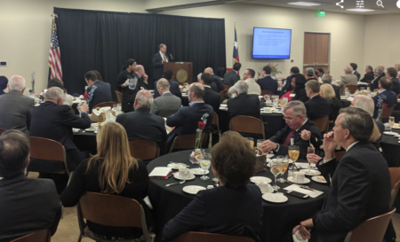 The Federal Reserve Bank of Dallas released its economic outlook for 2018 at a luncheon at its San Antonio office.