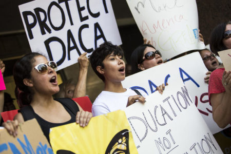 The U.S Citizenship and Immigration Services has resumed accepting requests to renew a grant of deferred action under the Obama-era DACA program, which shields from deportation young immigrants brought to the U.S. as children.