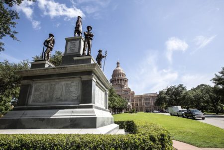 The Confederate Soldiers' Monument on the south lawn of the state Capitol in Austin.