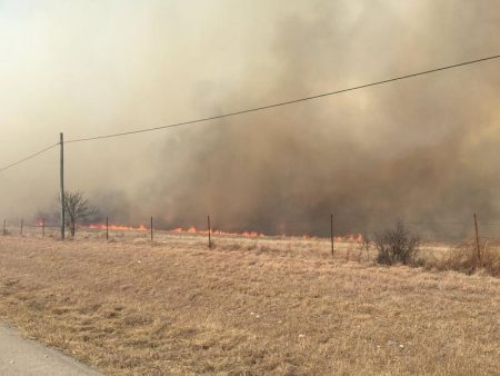 Fort Worth Fire Department helped contain a wildfire near Interstate 20 and Walsh Ranch in Aledo.