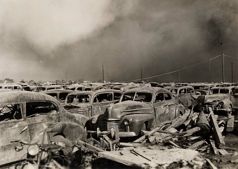 Texas City Disaster - Destroyed Cars