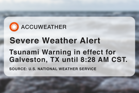 Tsunami accuweather notification