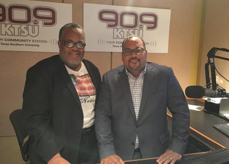 Charles Hudson and Ernest Walker of KTSU Radio